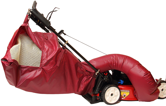 Lawn mower discount side discharge bag